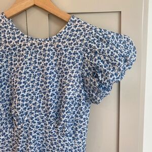 NWT Doen Romina Dress in Cornflower Hillside Bloom